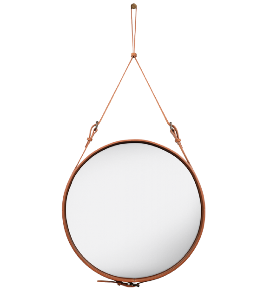 Gubi - Adnet Spiegel - Ø 45 cm - braun - indoor