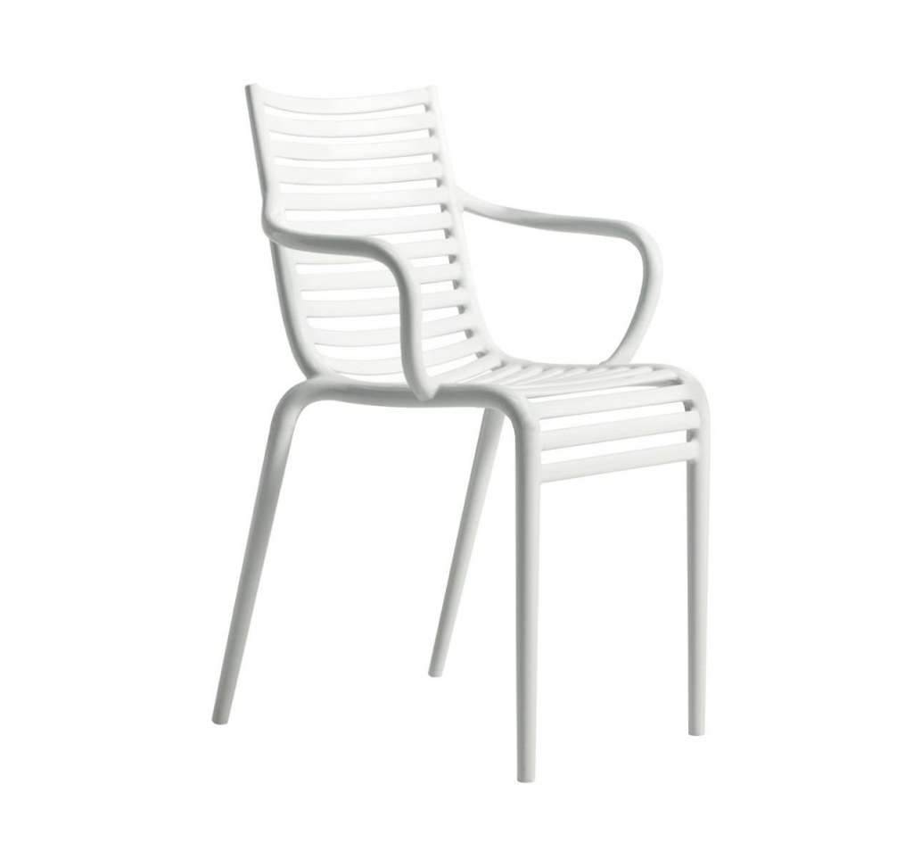 Driade - PIPe Armlehnstuhl - weiss - outdoor