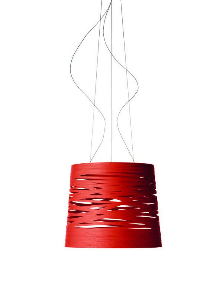 Foscarini - Tress Hängeleuchte - LED dimmbar - grande - cremisi - indoor