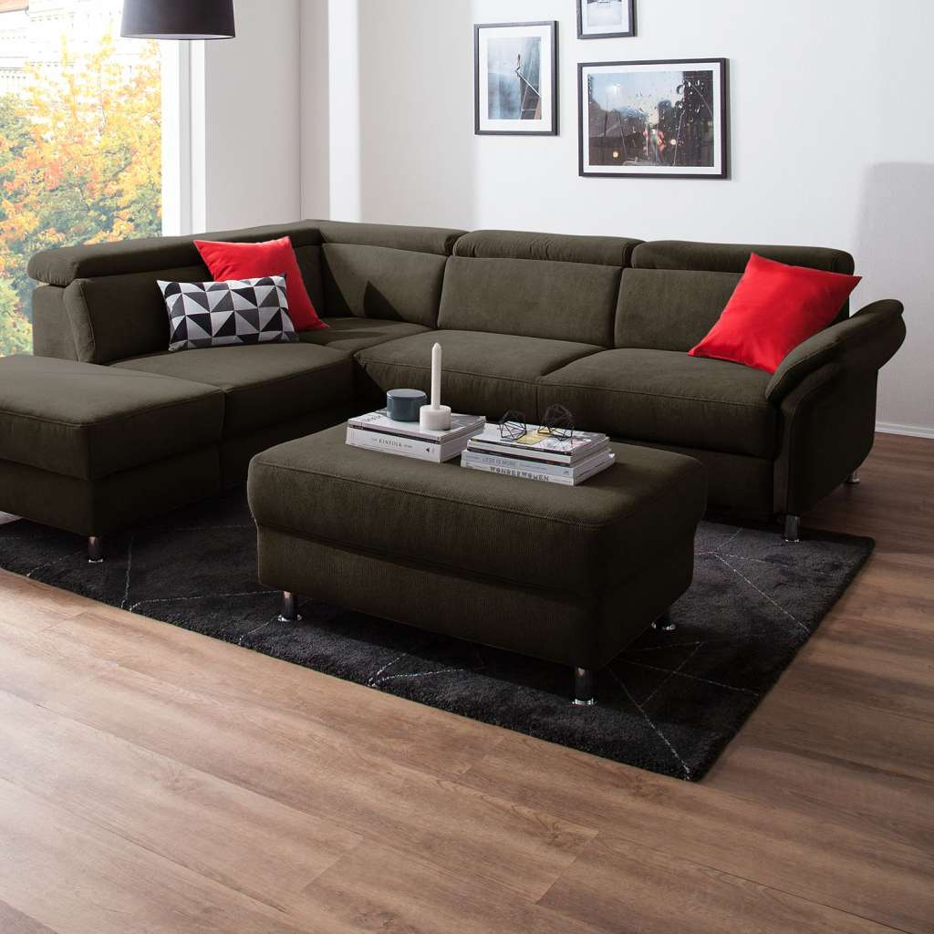 home24 Polsterhocker Calang Webstoff