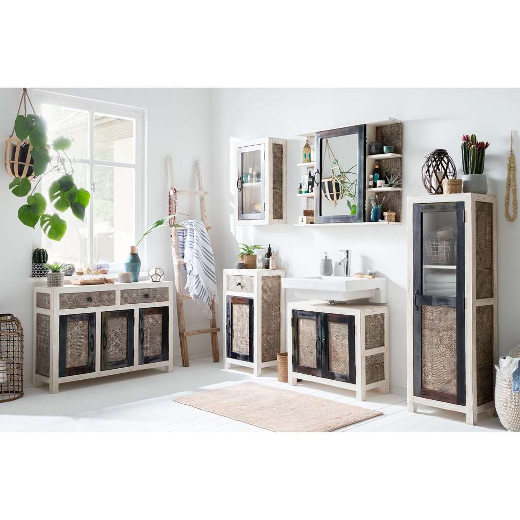 home24 Spiegelschrank Goa White