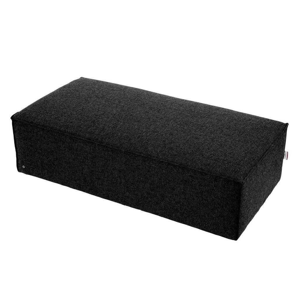 home24 Polsterhocker Big Cube II Strukturstoff