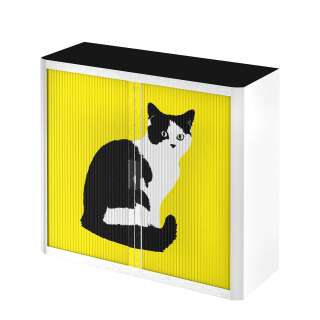 home24 Rollladenschrank easyOffice Pop Art Cat