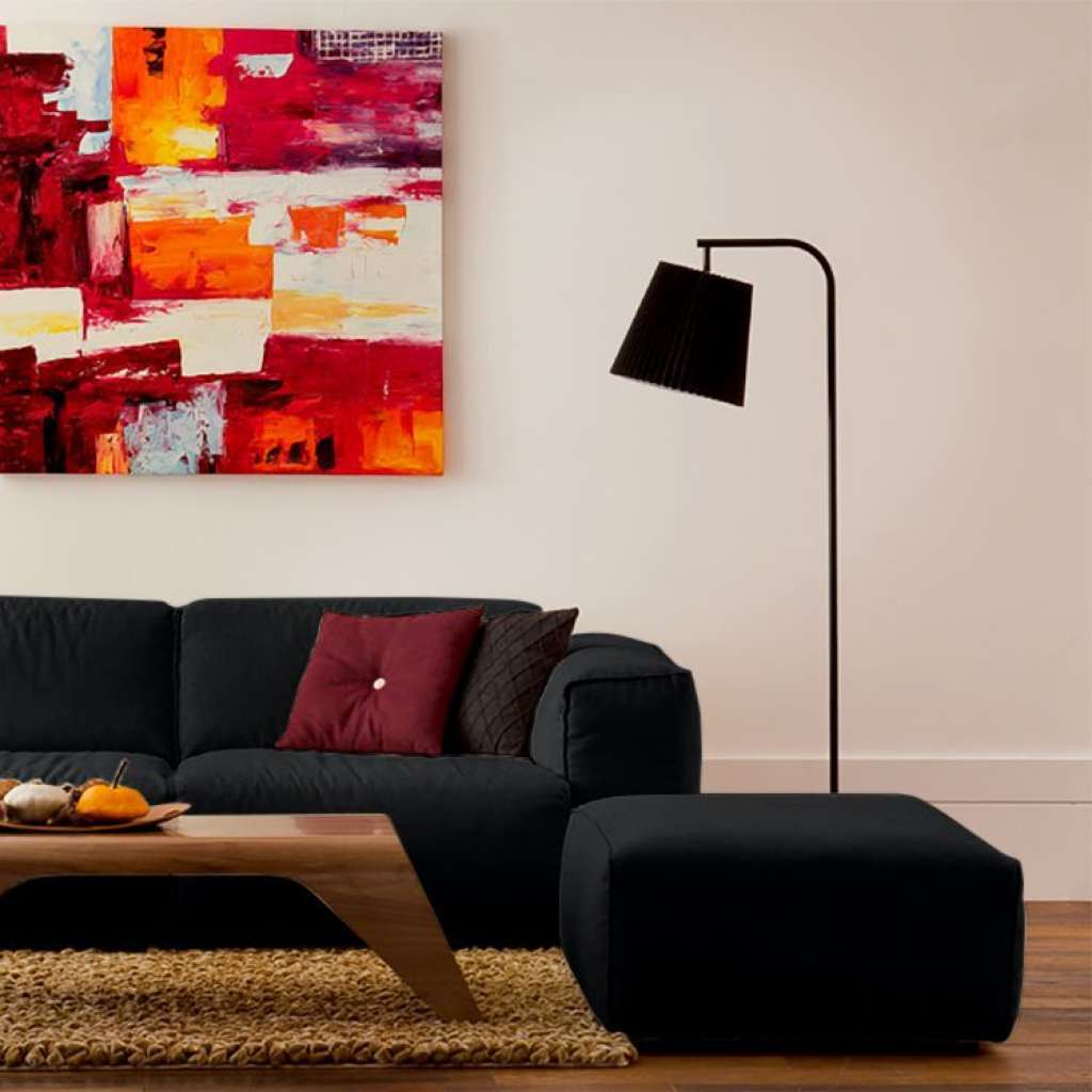 home24 Polsterhocker Hudson Webstoff