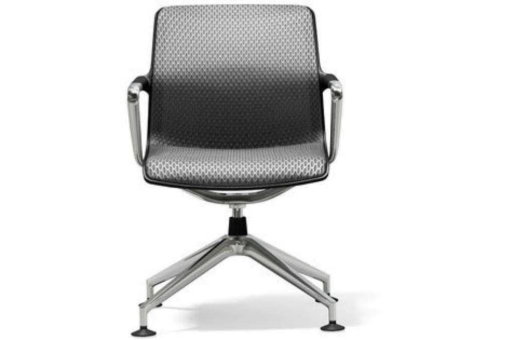 Vitra - Unix Chair Vierstern-Untergestell - Diamond Mash soft grey - indoor
