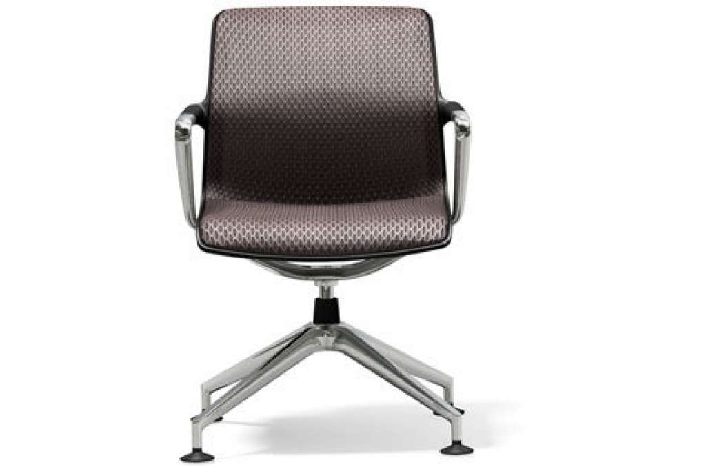 Vitra - Unix Chair Vierstern-Untergestell - Diamond Mash mauve grau - indoor