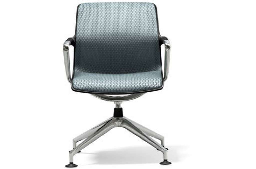 Vitra - Unix Chair Vierstern-Untergestell - Diamond Mash eisgrau - indoor