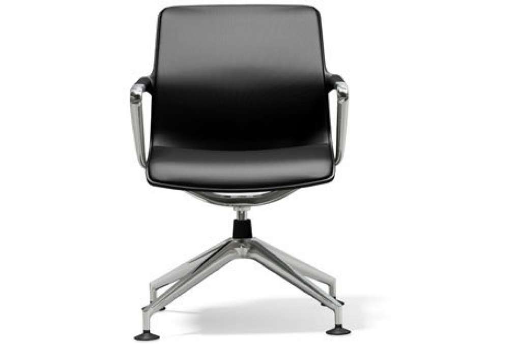Vitra - Unix Chair Vierstern-Untergestell - Silk Mash asphalt - indoor