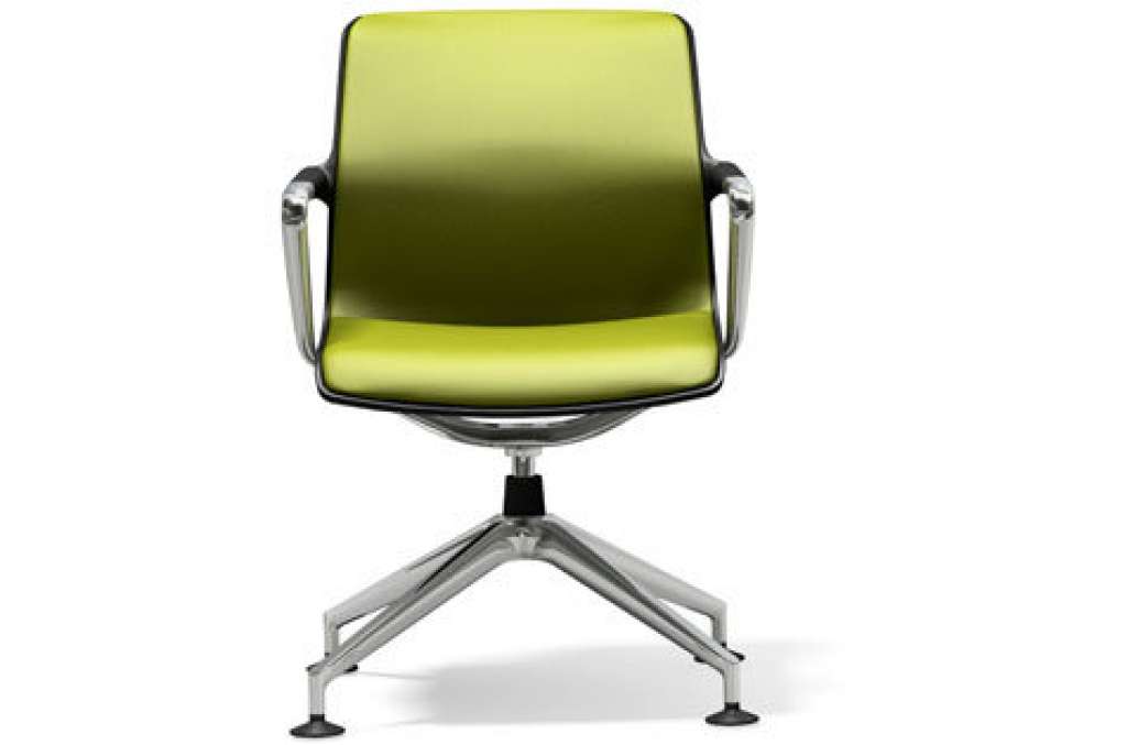 Vitra - Unix Chair Vierstern-Untergestell - Silk Mash avocado - indoor