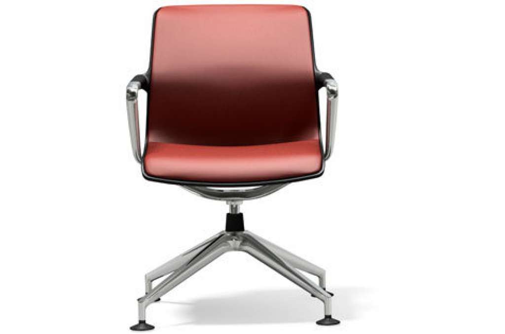 Vitra - Unix Chair Vierstern-Untergestell - Silk Mash backstein - indoor