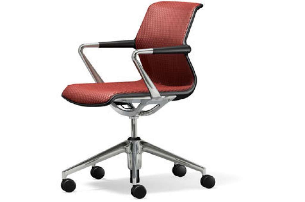 Vitra - Unix Chair Fünfstern-Untergestell - Diamond Mash backstein - indoor