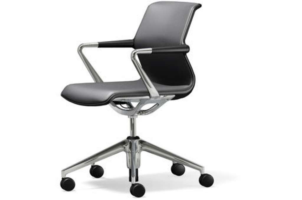 Vitra - Unix Chair Fünfstern-Untergestell - Silk Mash dimgrey - indoor