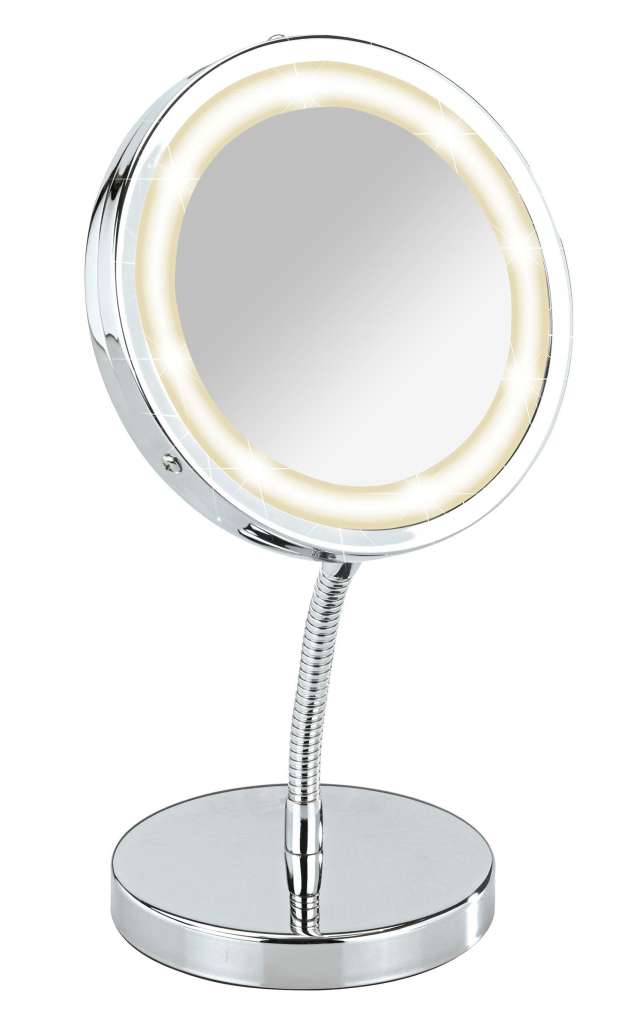 home24 Standspiegel mit LED-Lampe