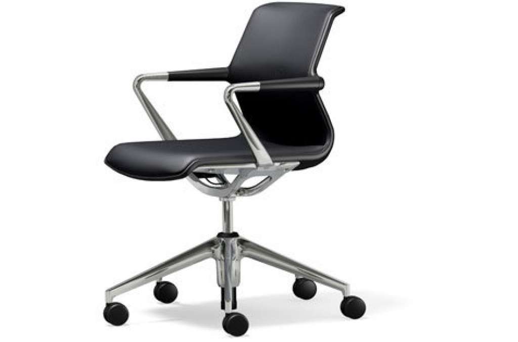 Vitra - Unix Chair Fünfstern-Untergestell - Silk Mash nero - indoor