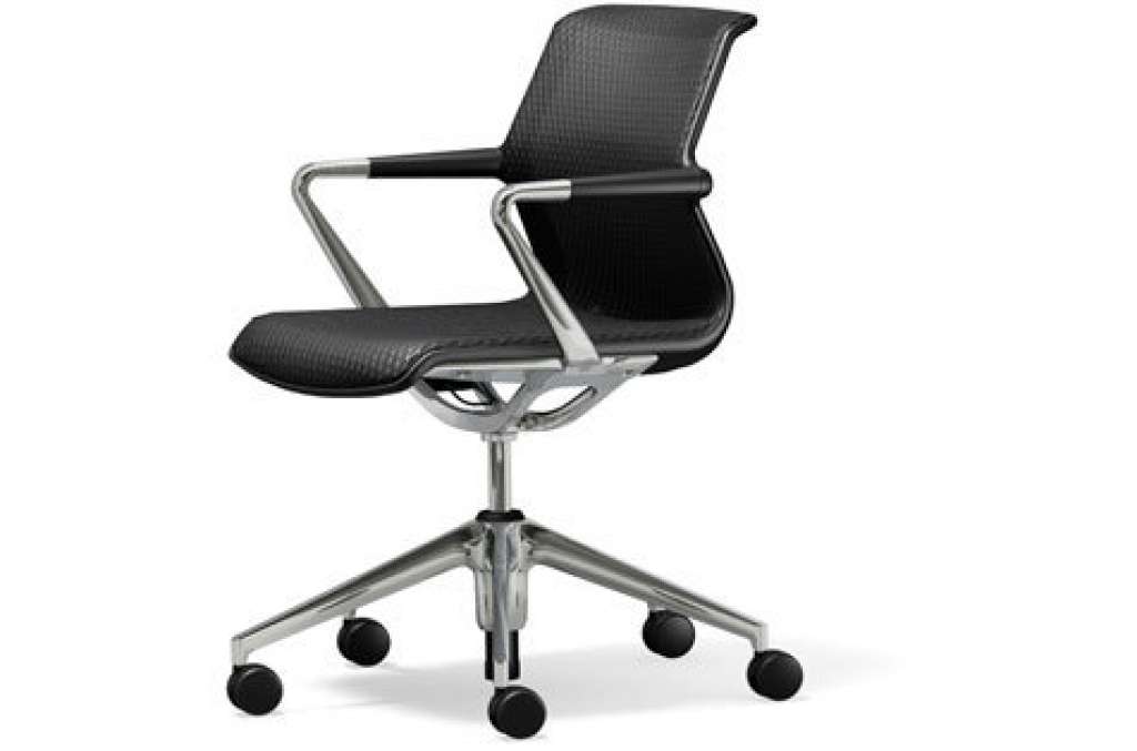 Vitra - Unix Chair Fünfstern-Untergestell - Silk Mash asphalt - indoor