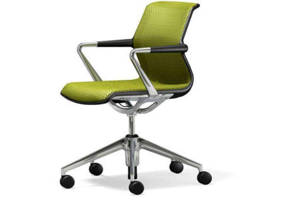 Vitra - Unix Chair Fünfstern-Untergestell - Silk Mash avocado - indoor