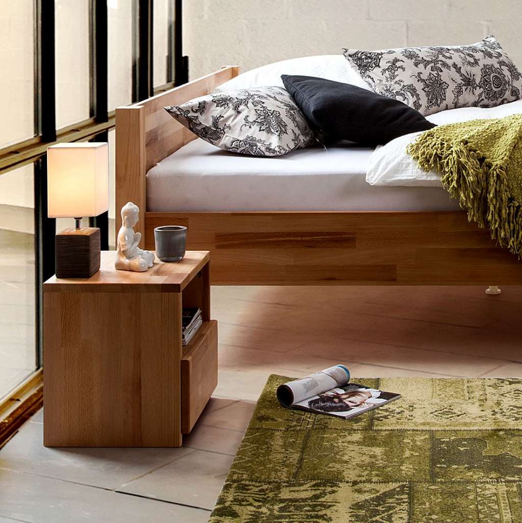 home24 Nachtkommode WOOD I