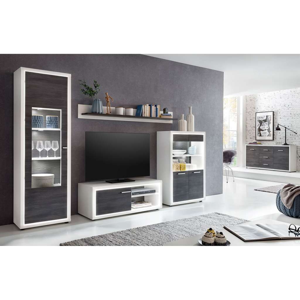home24 Standvitrine Piorini (inkl. Beleuchtung)