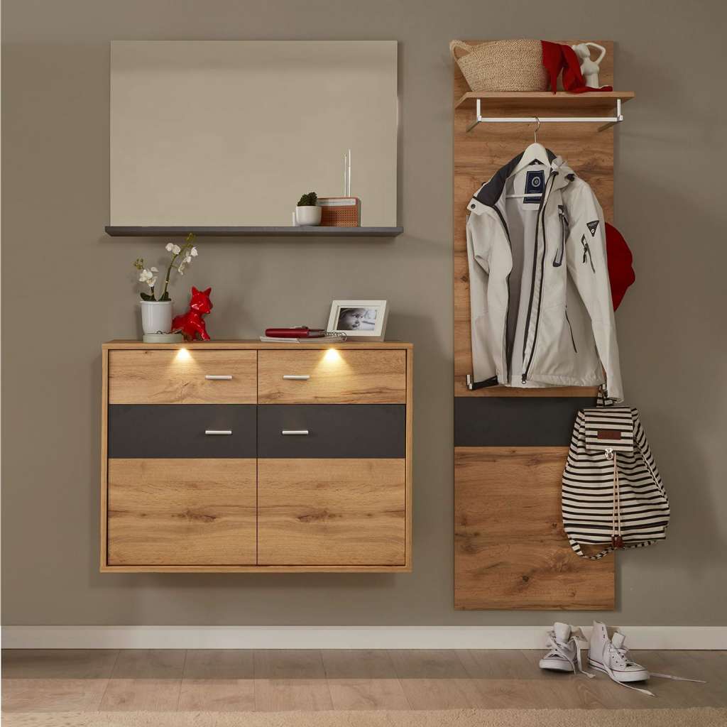 home24 Garderobenset Coast II (3-teilig)