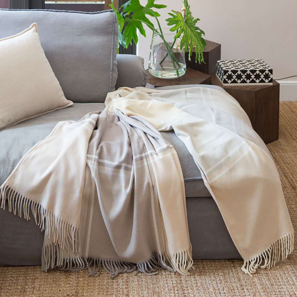 home24 Plaid Melody Sand