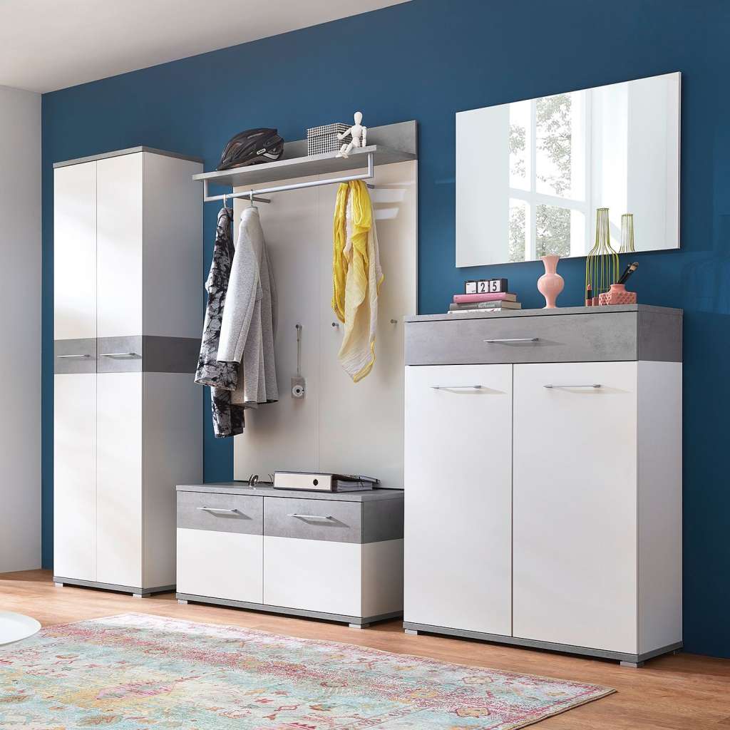 home24 Garderobenset Nerola III (5-teilig)