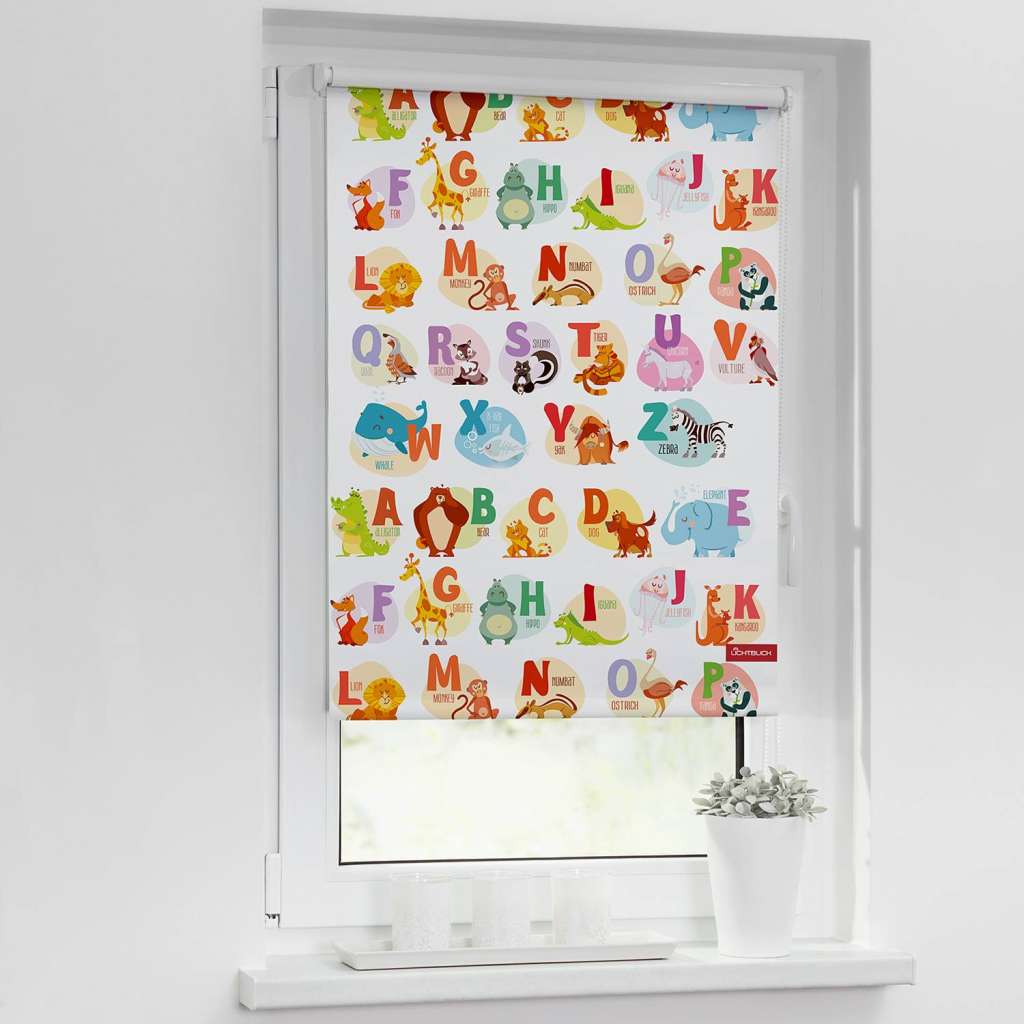 home24 Verdunkelungsrollo ABC-Tafel