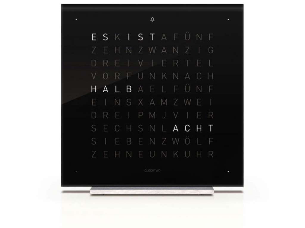 Biegert&Funk - Qlocktwo touch - deutsch - Wecker - schwarz - indoor