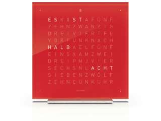 Biegert&Funk - Qlocktwo touch - deutsch - Wecker - rot - indoor