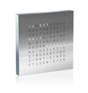 Biegert&Funk - Qlocktwo touch - deutsch - Wecker - Edelstahl poliert - indoor