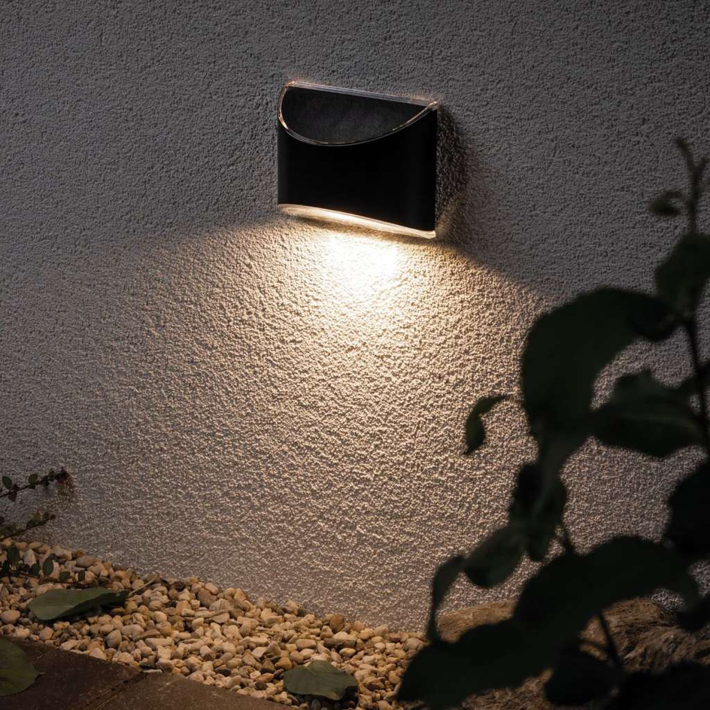 home24 Solar-Wandleuchte Basic III
