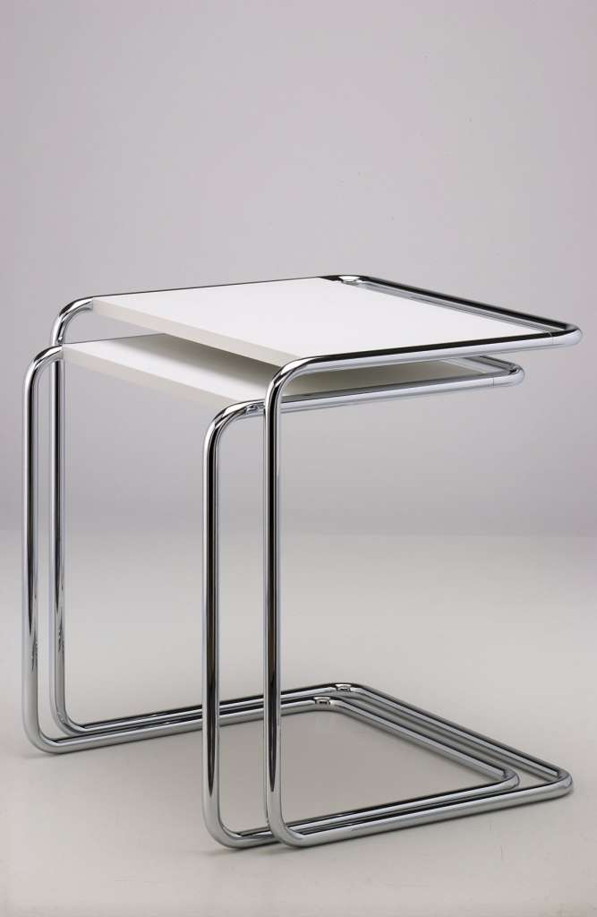 Thonet - B 97b Beistelltisch - weiß lackiert - indoor