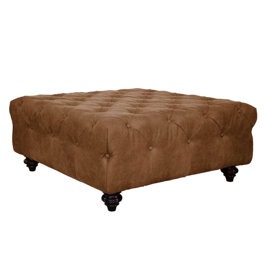 home24 Polsterhocker Kisaura Antiklederlook
