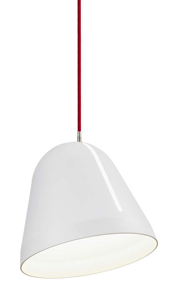 Nyta - Tilt Hängeleuchte - weiß - Kabel rot 3m - indoor