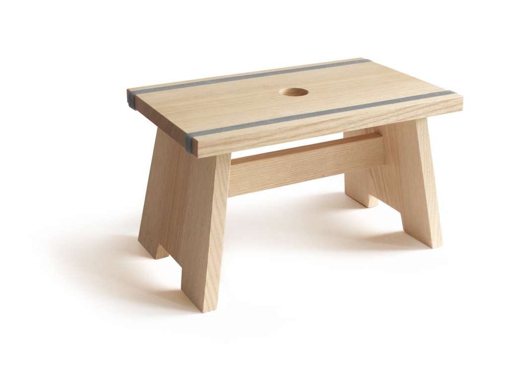 SIDE by SIDE - Fußschemel Little Stool - blaugrau - indoor