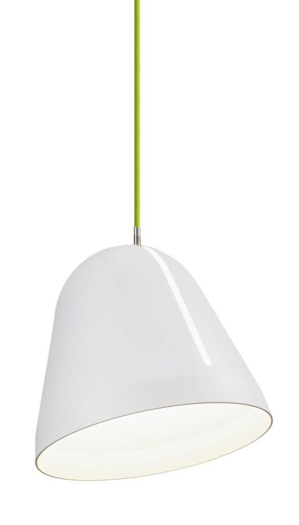 Nyta - Tilt Hängeleuchte - weiß - Kabel hellgrün 3m - indoor