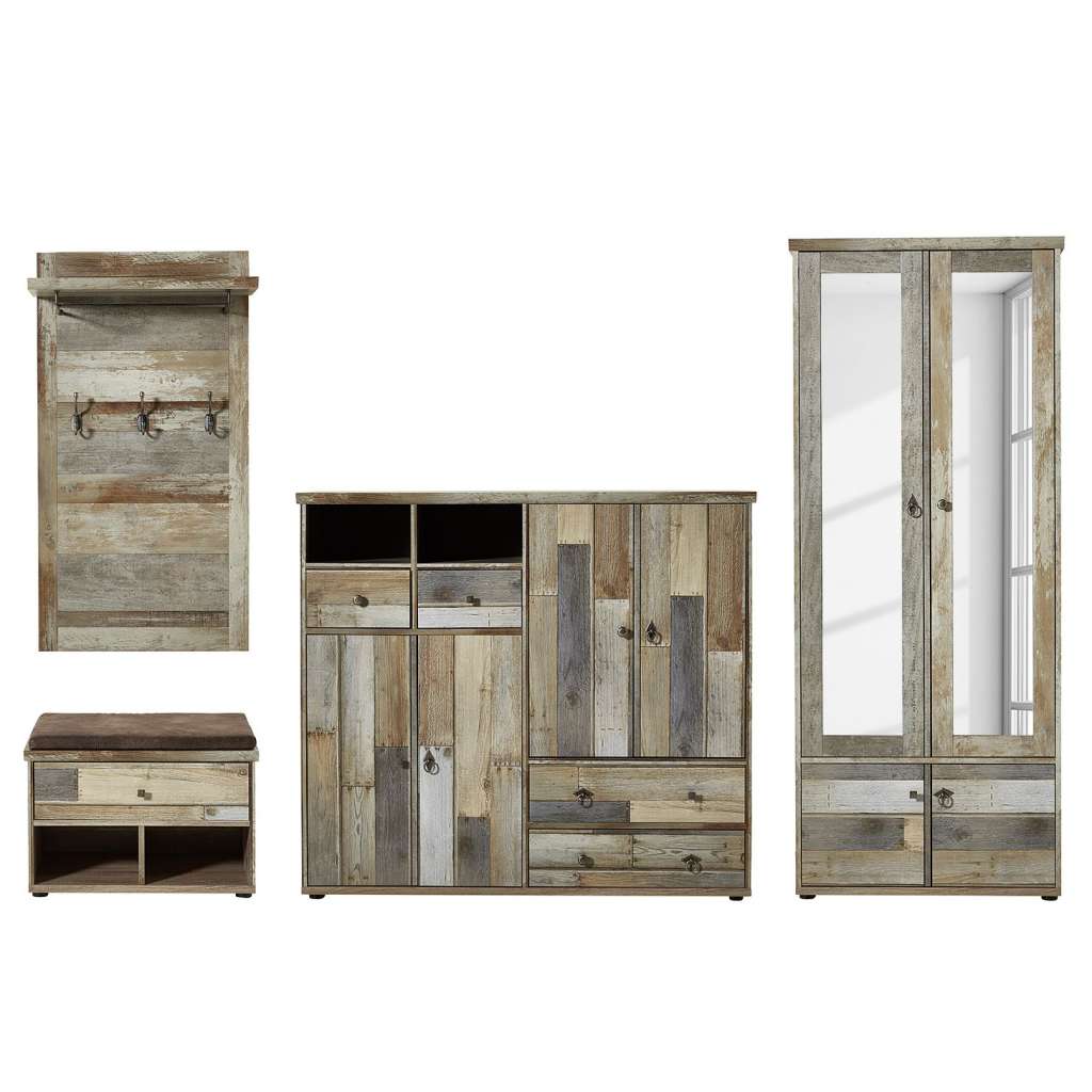 home24 Garderobenset Tapara I (4-teilig)