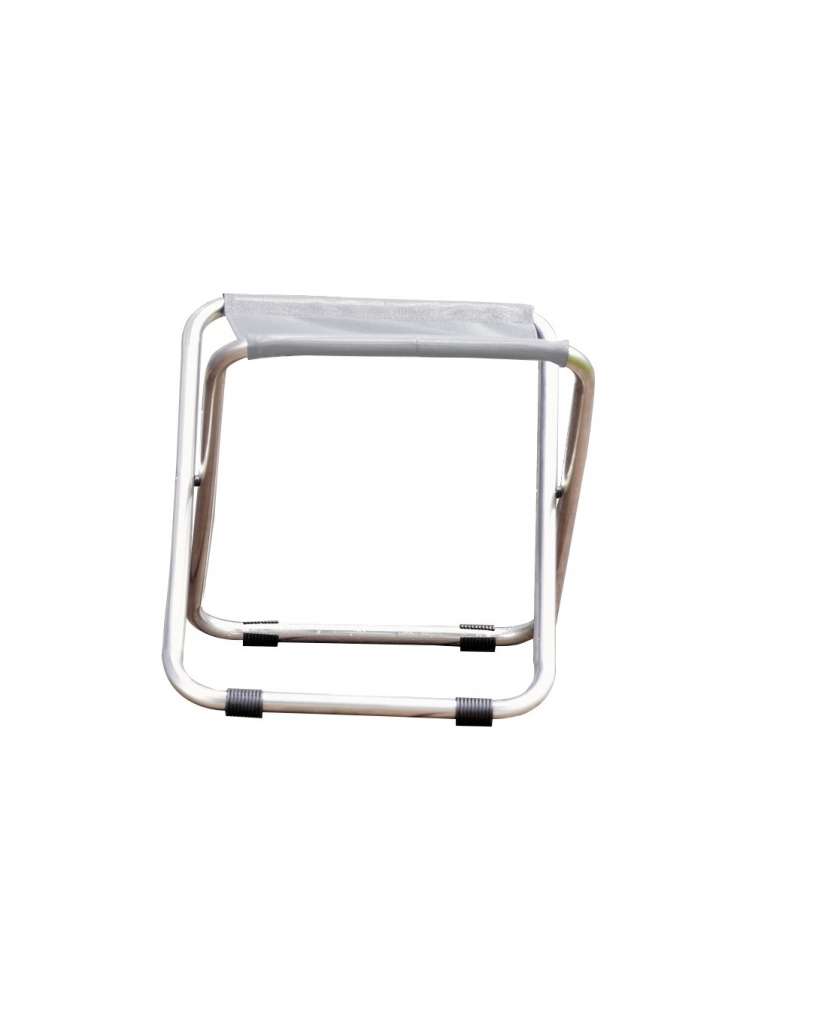 Jan Kurtz - Hocker CHICO, Cadre: Aluminium, Bezug: Kunststoffgewebe grau 600, EV - outdoor