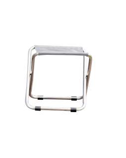Jan Kurtz - Hocker CHICO, Cadre: Aluminium, Bezug: Kunststoffgewebe grau 600, EV - outdoor