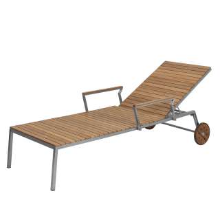 home24 Gartenliege Teakline Exklusiv III