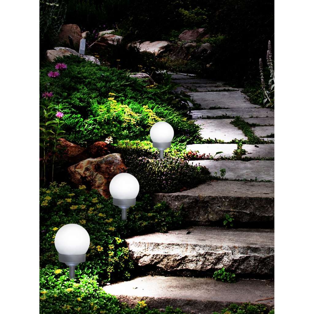home24 LED-Solar Kugelerdspiess Jesi (4er-Set)