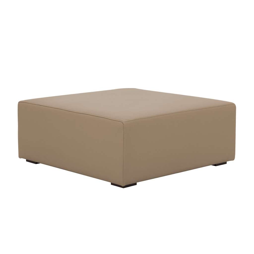 home24 Polsterhocker Seed Echtleder