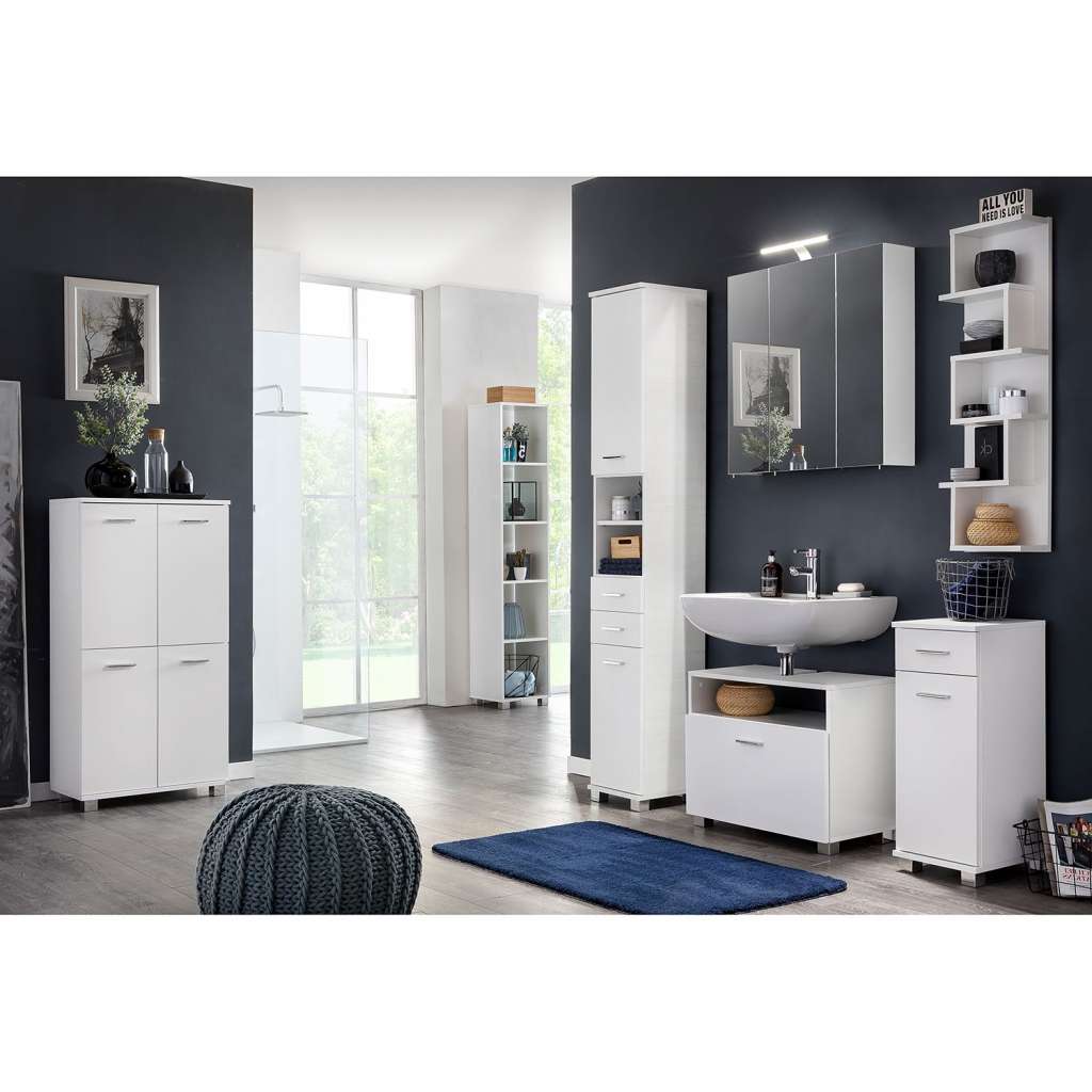 home24 Waschbeckenunterschrank Lumo II