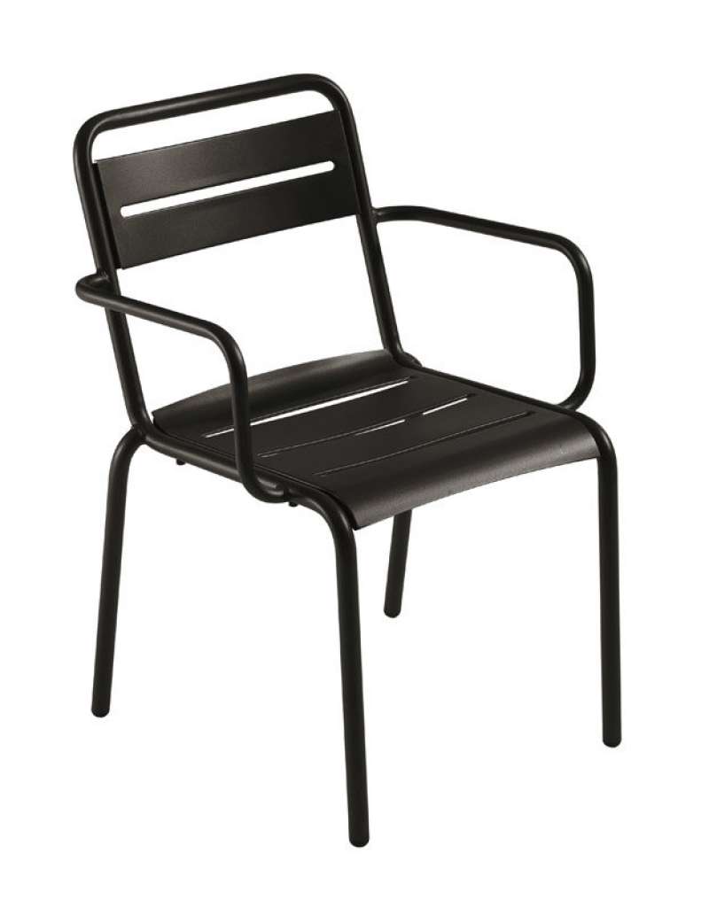 Emu - Armlehnstuhl Star - schwarz - outdoor