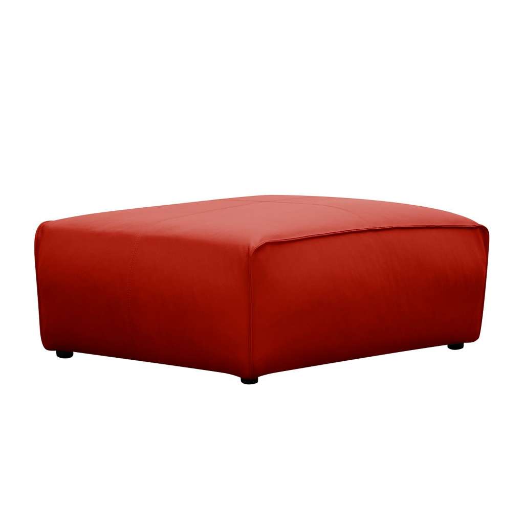 home24 Polsterhocker Hudson Echtleder