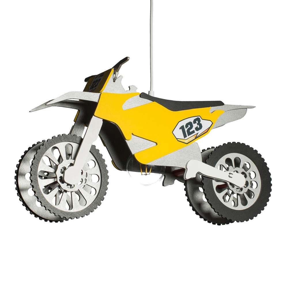 home24 Pendelleuchte Motocrossmaschine