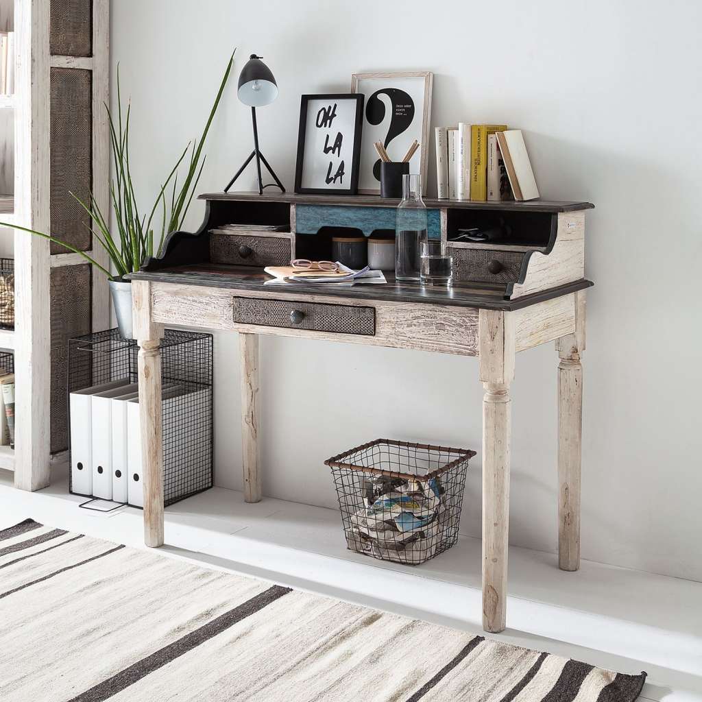home24 Schreibtisch Goa White
