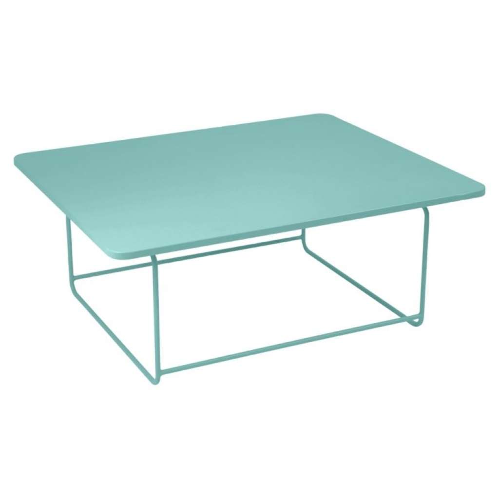 Fermob - ELLIPSE Niedriger Tisch 90 x 110 cm - 46 Lagunenblau - outdoor