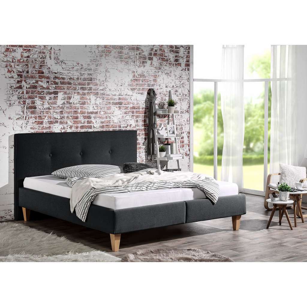 home24 Polsterbett Alnarp Strukturstoff