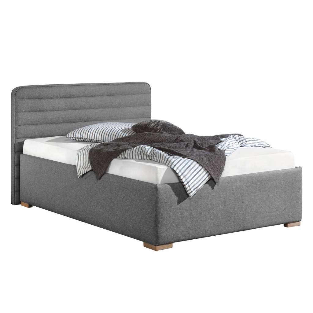 home24 Polsterbett Vitaby Strukturstoff