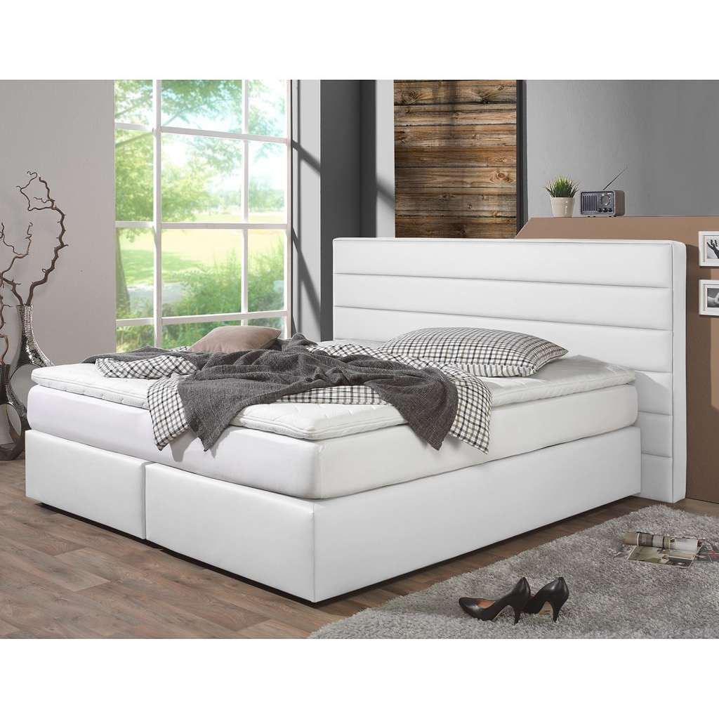 home24 Boxspringbett Ingebo Kunstleder